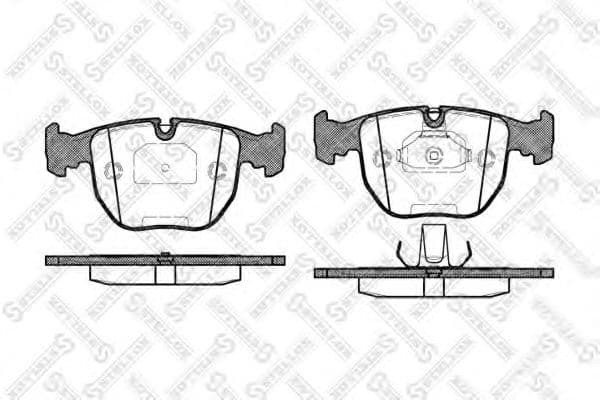 607 000B-SX Stellox Гальмівні колодки