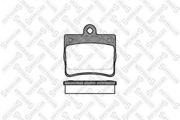 641 000B-SX Stellox Тормозные колодки