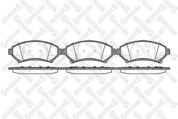 652 002B-SX Stellox Гальмівні колодки