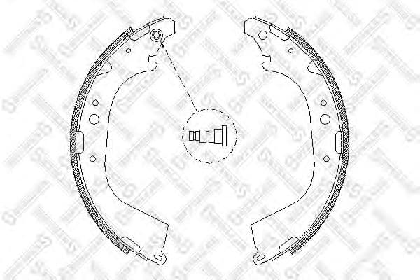 661 101-SX Stellox Гальмівні колодки