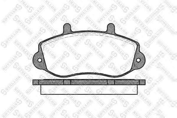 689 000B-SX Stellox Тормозные колодки