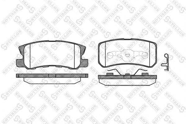 814 002B-SX Stellox Гальмівні колодки