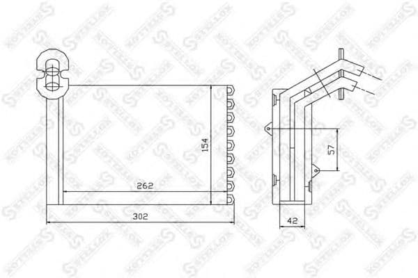 10-35075-SX Stellox Радіатор пічки