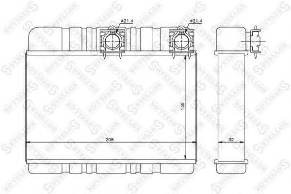10-35081-SX Stellox Радіатор пічки