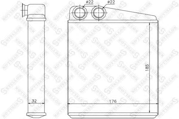 10-35117-SX Stellox Радиатор печки