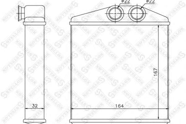 10-35121-SX Stellox Радіатор пічки