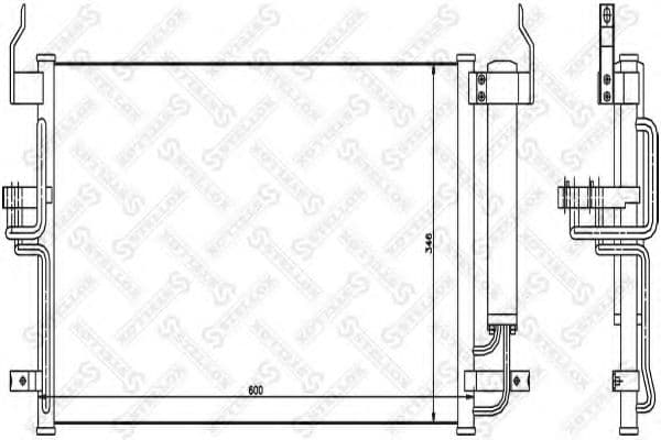 10-45101-SX Stellox Радіатор кондиціонера