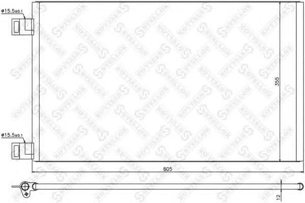 10-45201-SX Stellox Радіатор кондиціонера
