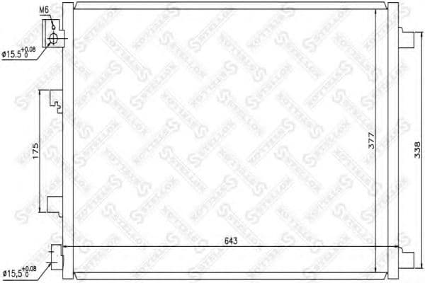10-45484-SX Stellox Радіатор кондиціонера