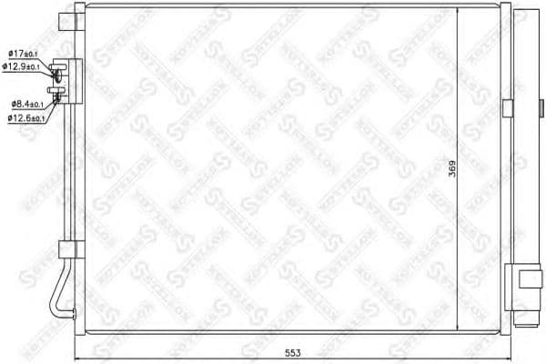10-45714-SX Stellox Радиатор кондиционера