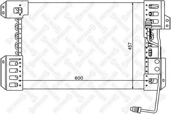 10-45763-SX Stellox Радіатор кондиціонера