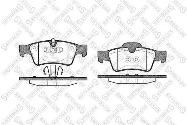 002 017-SX Stellox Гальмівні колодки