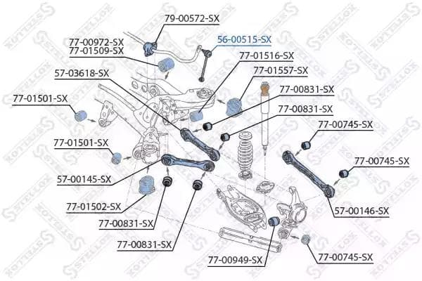 56-00515-SX Stellox Стойка стабилизатора