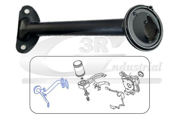 84748 3RG Впускна труба оливного насоса