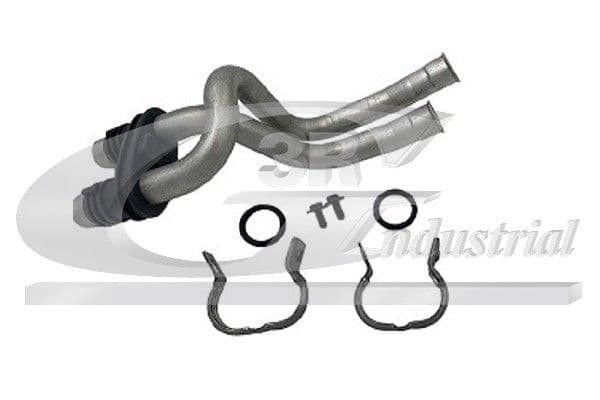 83704 3RG Патрубок радіатора системи охолодження двигуна