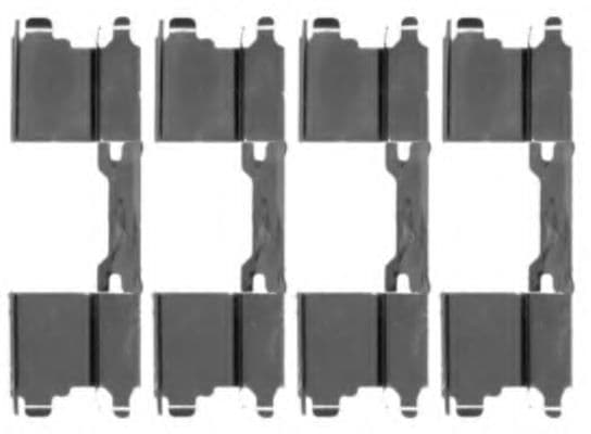 8DZ 355 203-501 Hella Pagid Комплектующие дисковых тормозных колодок