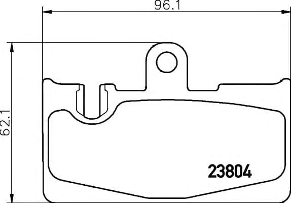 8DB 355 011-661 Hella Pagid Гальмівні колодки для Lexus LS