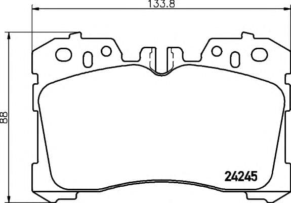 8DB 355 006-661 Hella Pagid Гальмівні колодки для Lexus LS