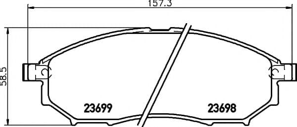 8DB 355 013-141 Hella Pagid Тормозные колодки