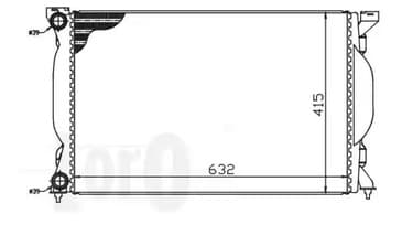 0030170012 Abakus Радиатор охлаждения двигателя
