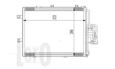 0370160010 Abakus Радіатор кондиціонера