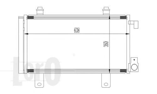 016-016-0022 Loro Радіатор кондиціонера