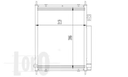 018-016-0020 Loro Радиатор кондиционера для Honda Jazz