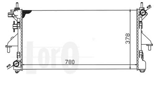 009-017-0040 Loro Радіатор охолодження двигуна