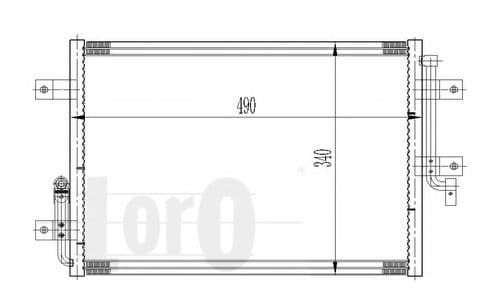 016-016-0019 Loro Радиатор кондиционера