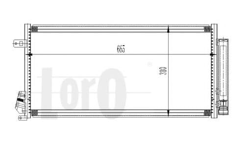016-016-0031 Loro Радіатор кондиціонера
