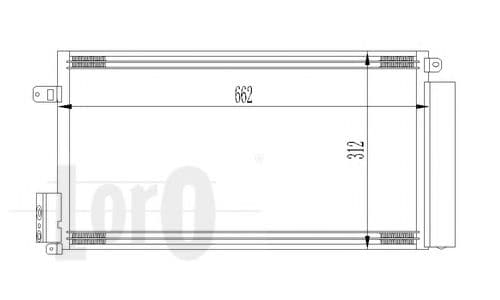 037-016-0027 Loro Радіатор кондиціонера