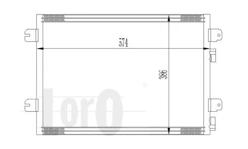 042-016-0028 Loro Радіатор кондиціонера