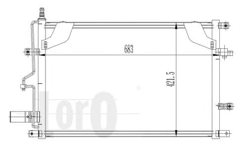 052-016-0004 Loro Радіатор кондиціонера