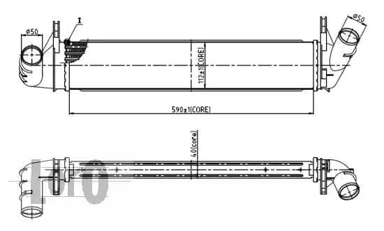 010-018-0002 Loro Інтеркулер для Dacia Duster