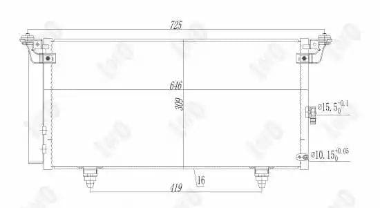 0490160012 Loro Радіатор кондиціонера
