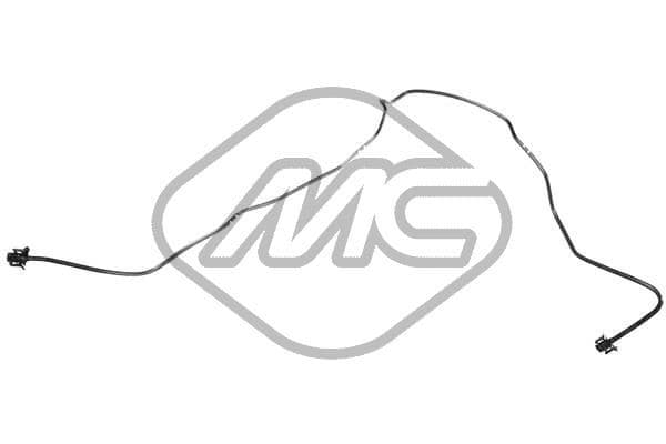 99680 Metalcaucho Патрубок радиатора системы охлаждения двигателя