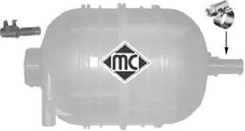 03656 Metalcaucho Бачок охлаждающей жидкости для Peugeot 206