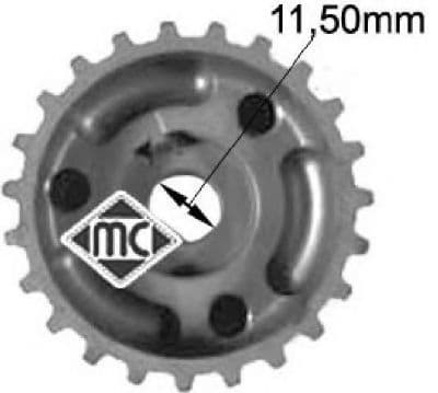 05416 Metalcaucho Шестерня коленчатого вала
