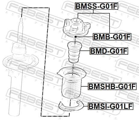bmdg01f Febest Отбойник амортизатора