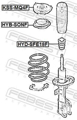 kssmq4f Febest Опора амортизатора