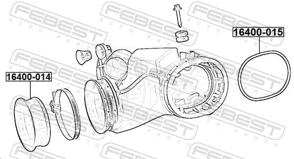 16400014 Febest Прокладка турбіни
