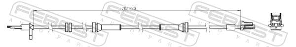02606003 Febest Датчик ABS для Nissan Qashqai