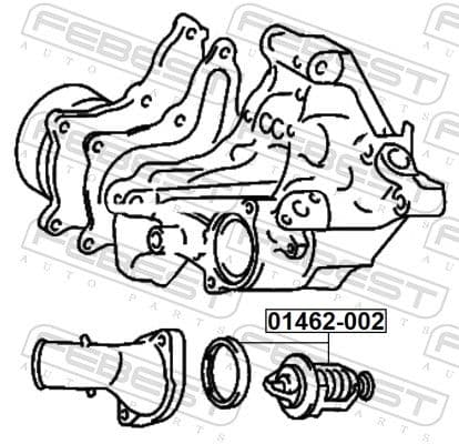01462002 Febest Термостат