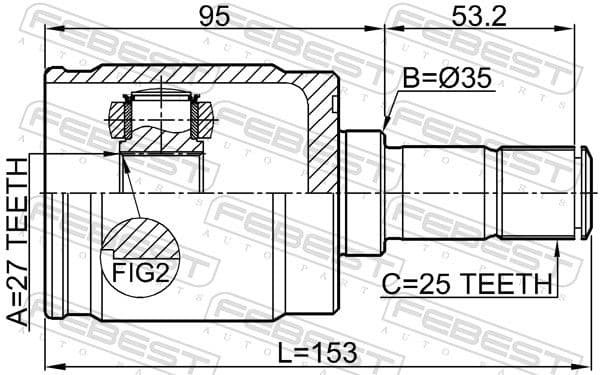 0311gp1 Febest Граната