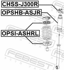 opshbasjr Febest Пыльник амортизатора