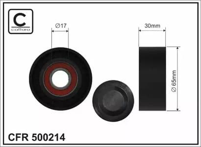 500214 Caffaro Натяжной ролик поликлинового ремня