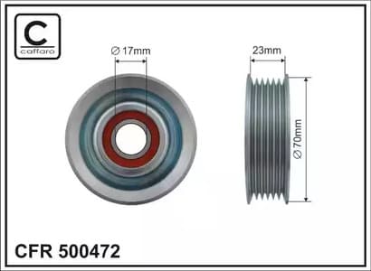 500472 Caffaro Натяжной ролик поликлинового ремня