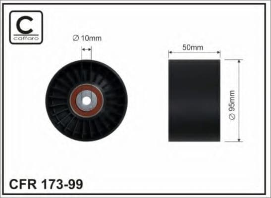 173-99 Caffaro Обводной ролик поликлинового ремня