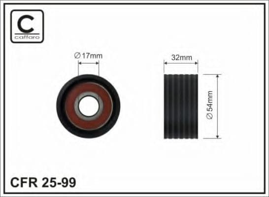 25-99 Caffaro Обвідний ролик ременя ГРМ