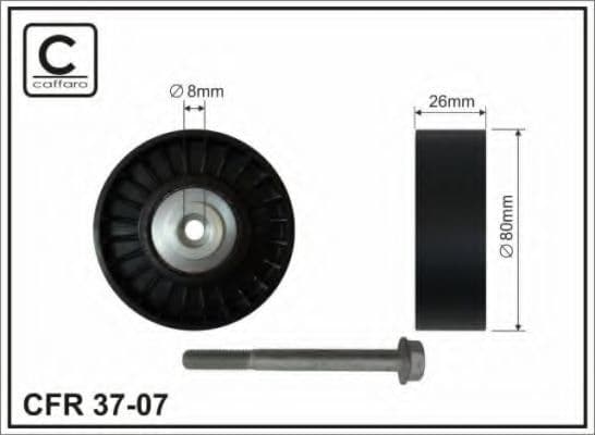 37-07 Caffaro Обводной ролик поликлинового ремня